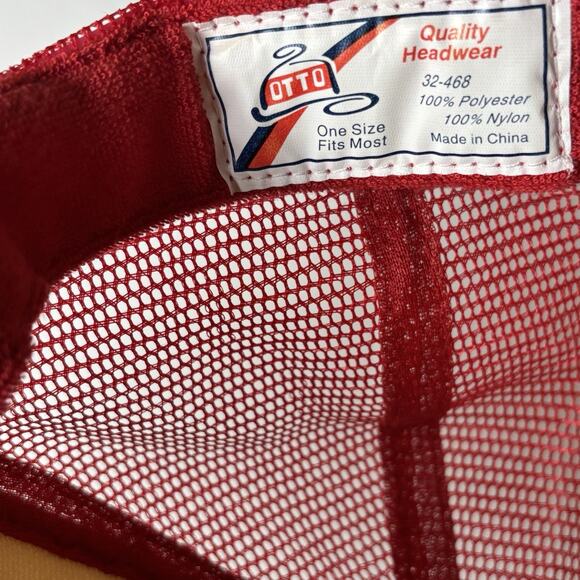 Vintage Rainier Beer Trucker Hat. SnapBack. Red. Excellent Condition. - Picture 8 of 13